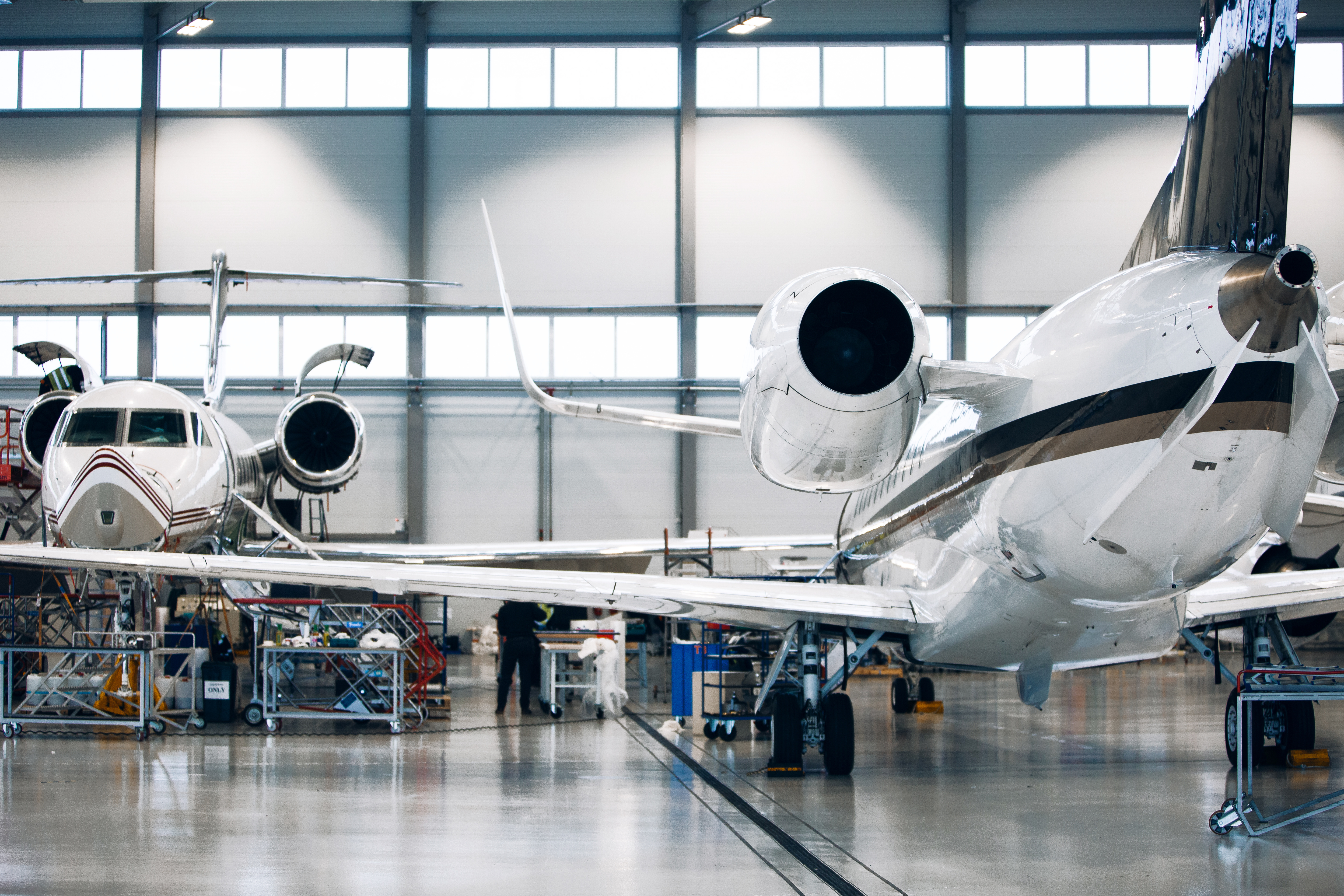 airplane maintenance hangar