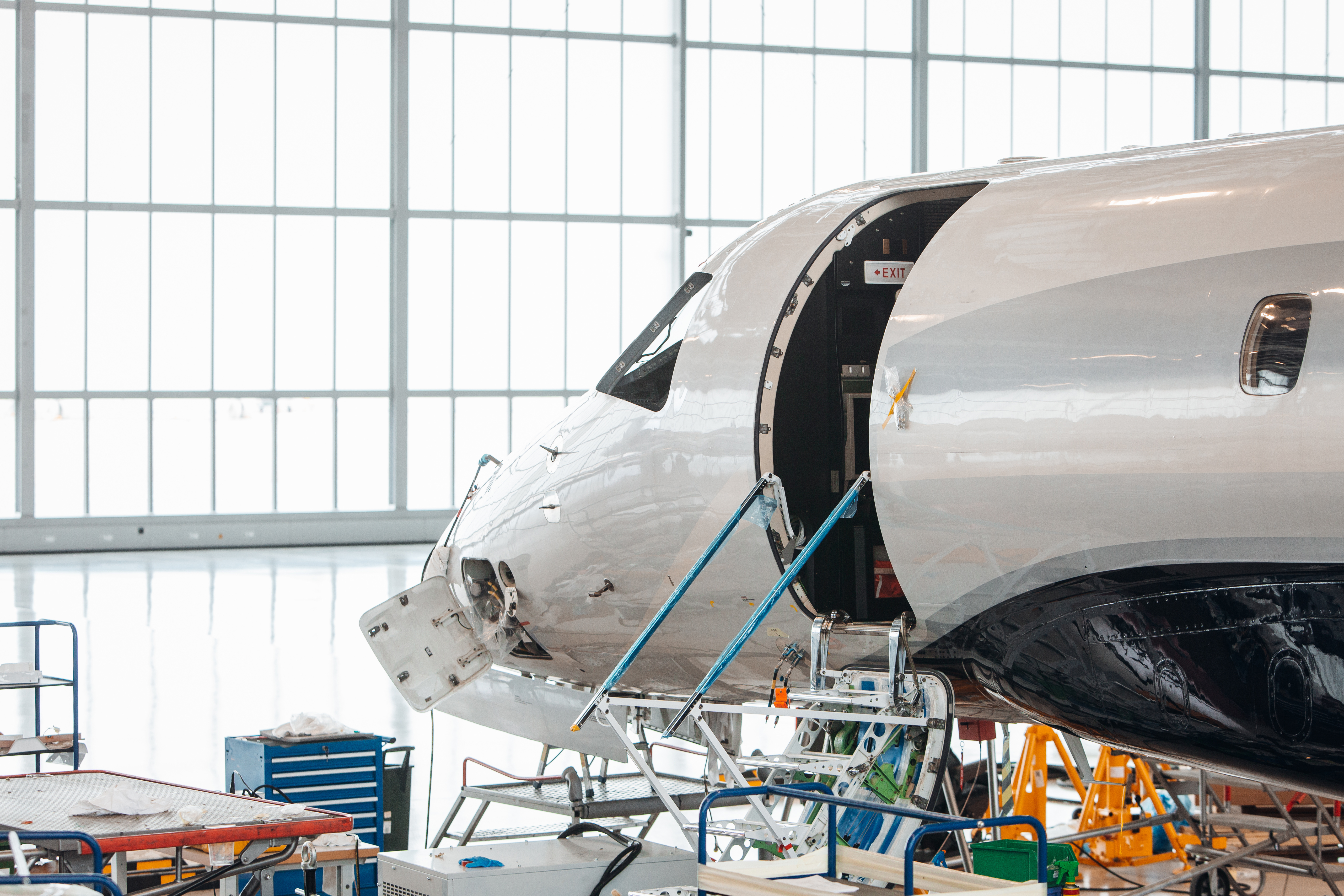 airplane maintenance hangar